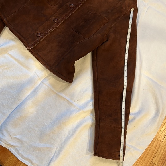 Façonnable Unique Shearling Brown Jacket - Picture 11 of 14